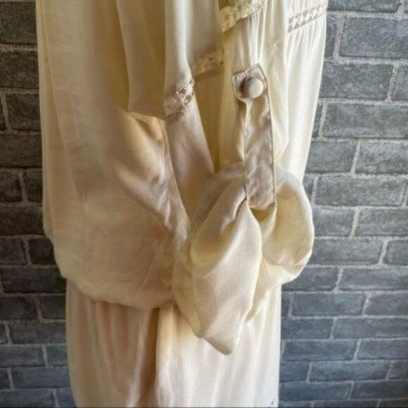 Magali Pascal Ivory Cream Embroidered Floral Dress - Picture 7 of 12